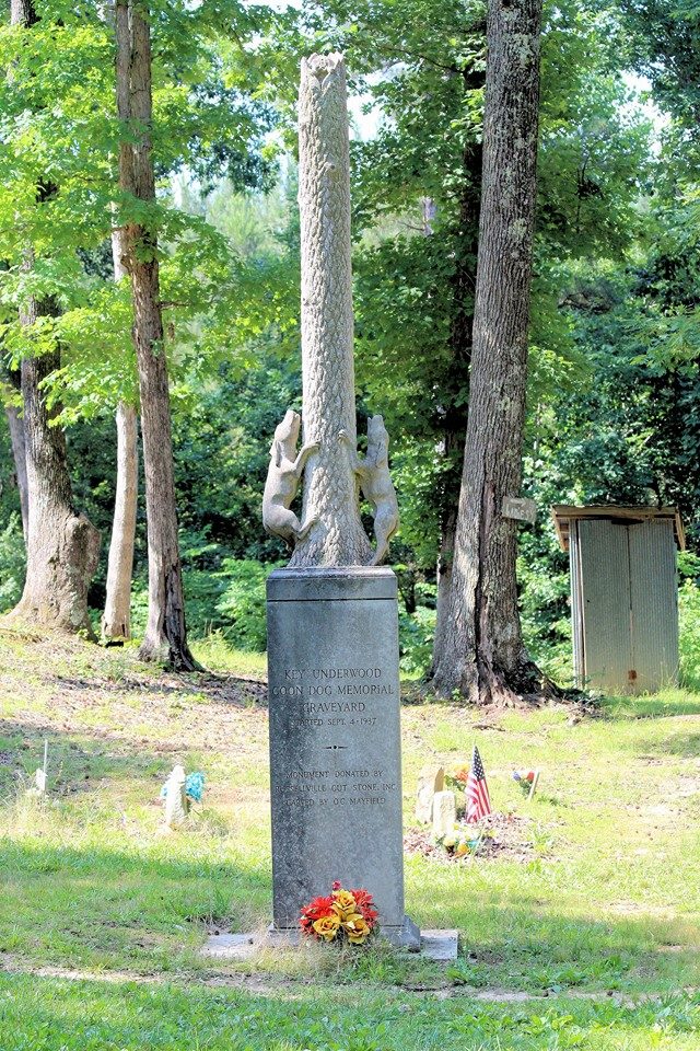 An image of the Coon Dog Cemetery.