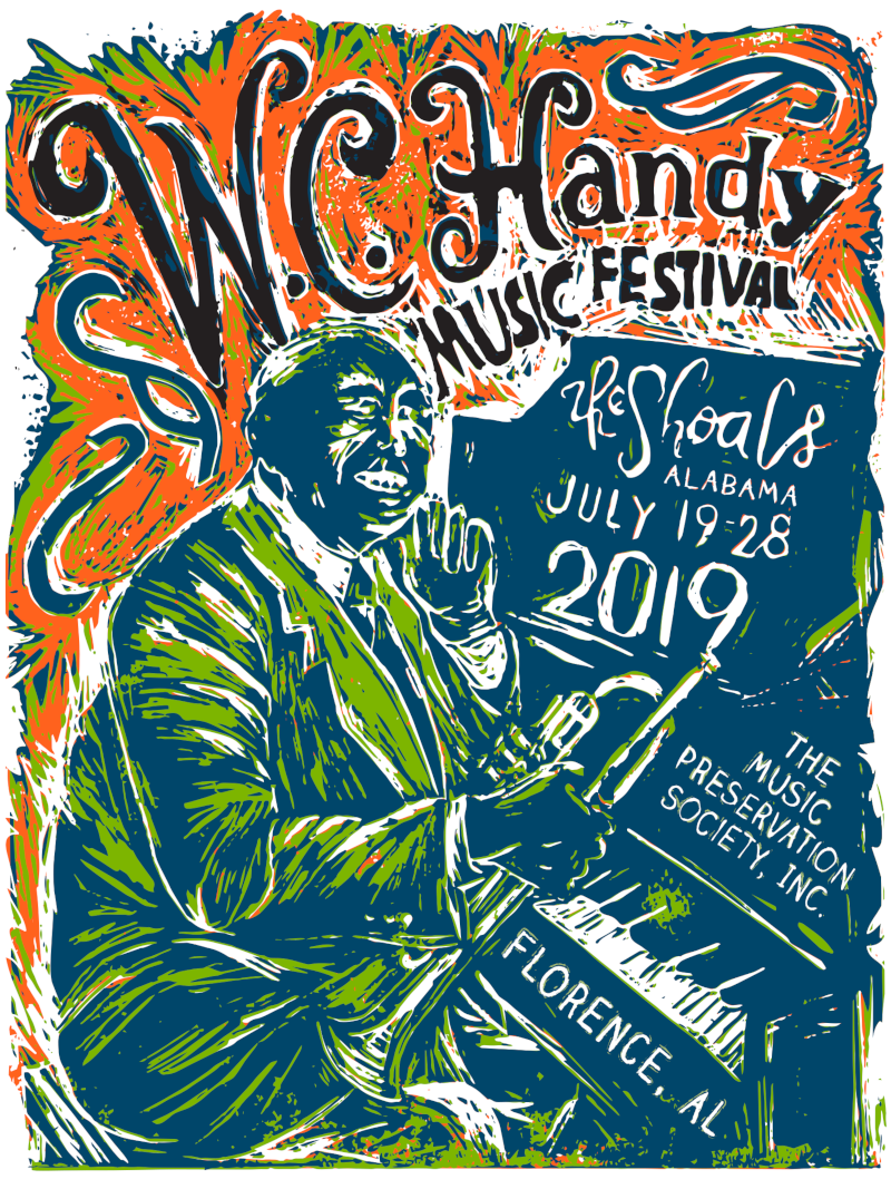 The 2019 W.C. Handy Music Festival advertisement.